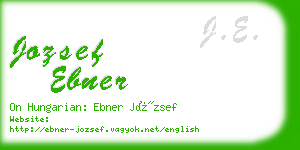 jozsef ebner business card